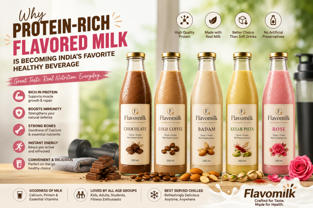 Why Protein-Rich Flavored Milk Is Becoming India's Favorite Healthy Beverage chatgpt image may 25, 2026, 11 50 07 am